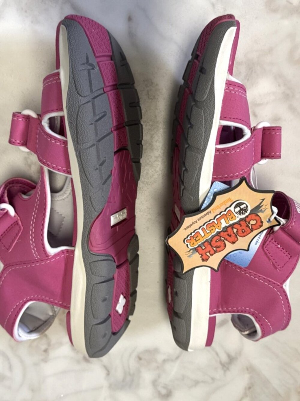 Timberland Big Girl's Sandals Size 6 Pink Adventure Seeker 2-Strap Hiking NEW - Picture 2 of 9